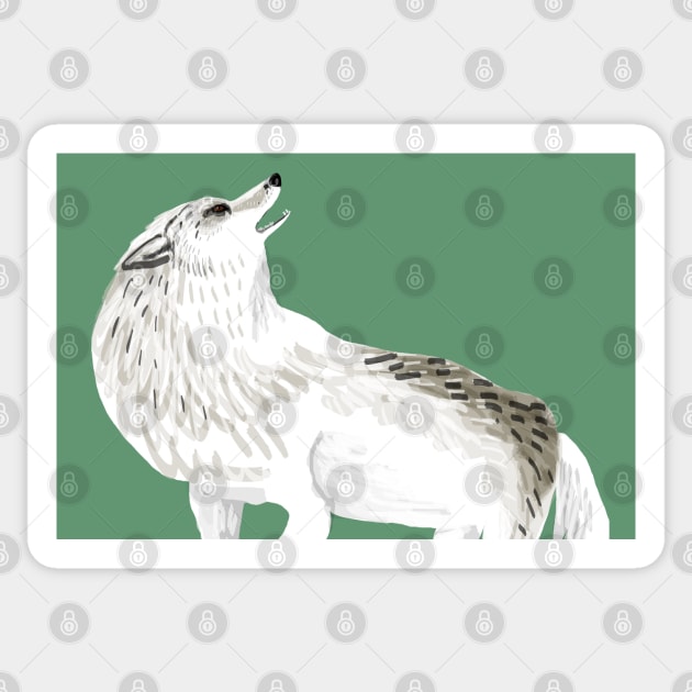 Totem Alaska tundra wolf Sticker by belettelepink